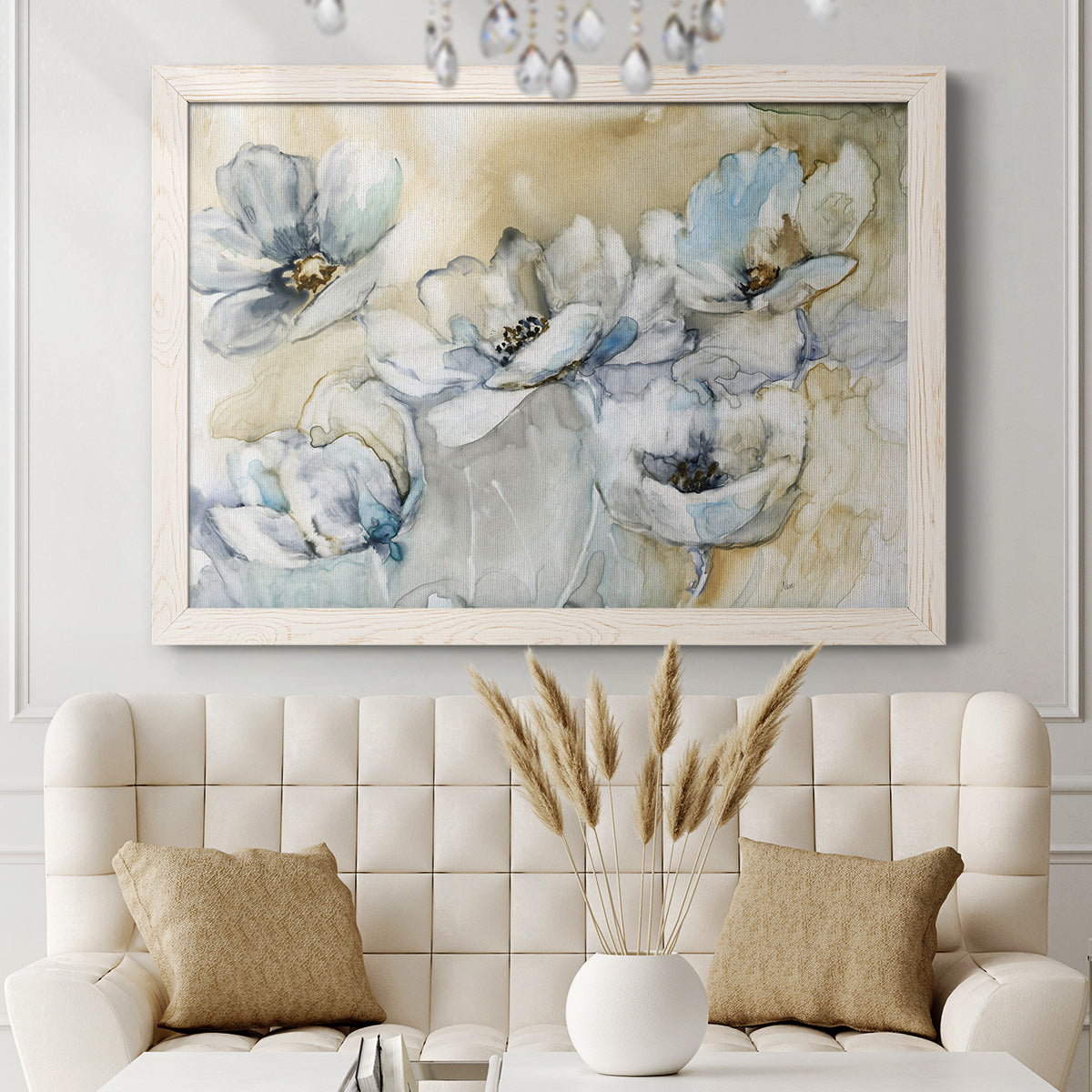 Soft Blooms-Premium Framed Canvas - Ready to Hang