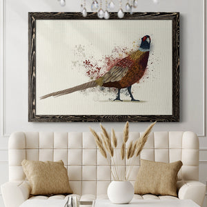 Pheasant Splash 2-Premium Framed Canvas - Ready to Hang