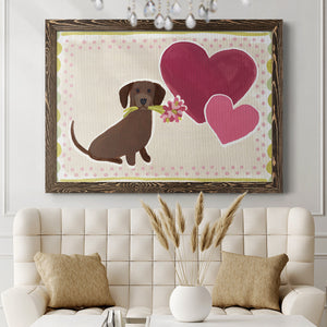 Dachshund Delight Collection A-Premium Framed Canvas - Ready to Hang