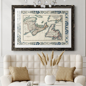 Bordered Map of Canada-Premium Framed Print - Ready to Hang