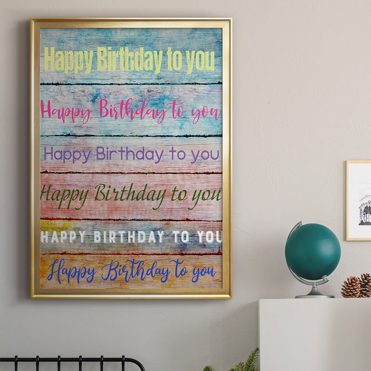 Birthday Song Premium Framed Print - Ready to Hang
