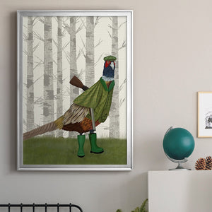 Pheasant Shooting Party 2 Premium Framed Print - Ready to Hang