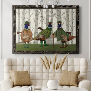 Pheasant Shooting Party Group 2-Premium Framed Canvas - Ready to Hang