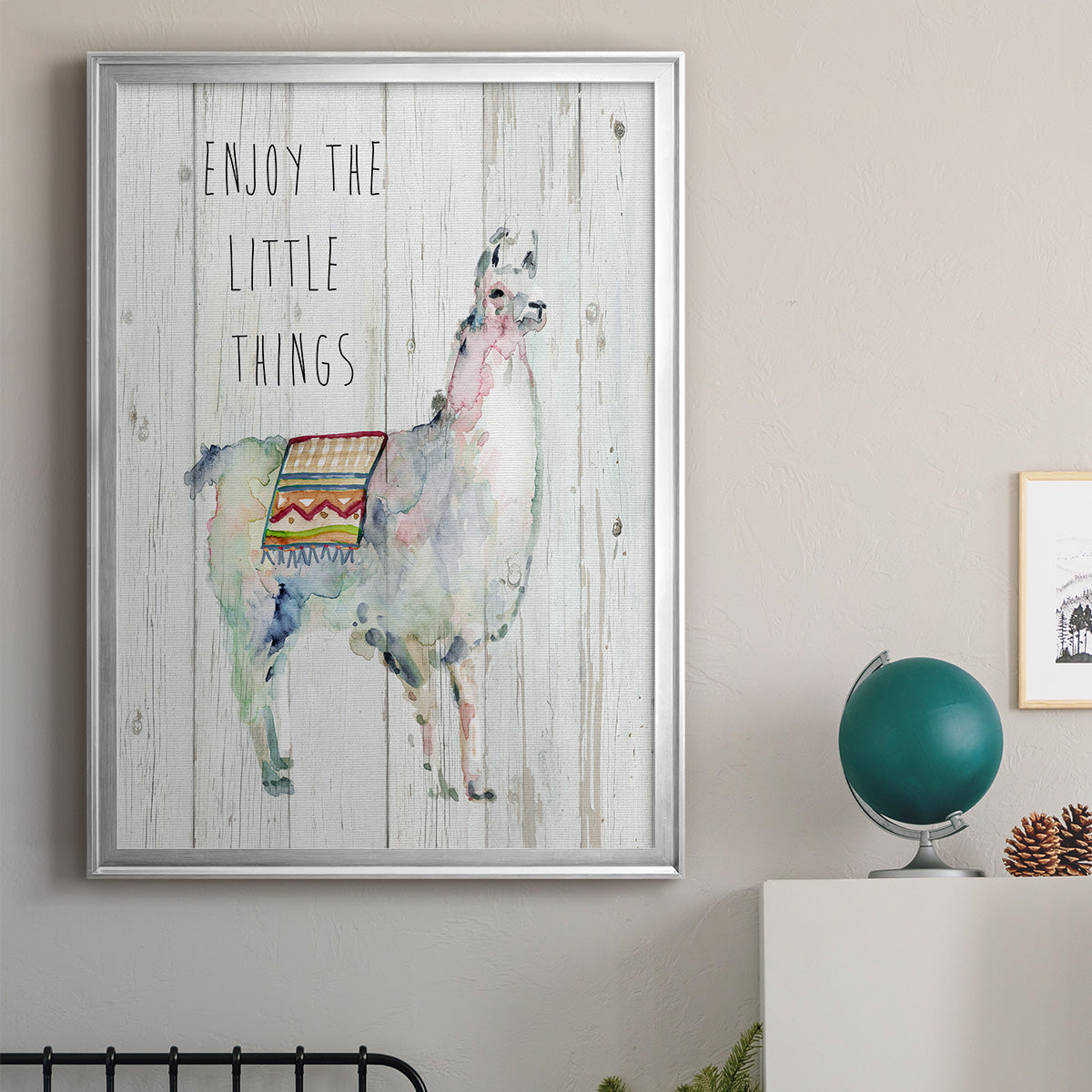 Llama Little Things Premium Framed Print - Ready to Hang