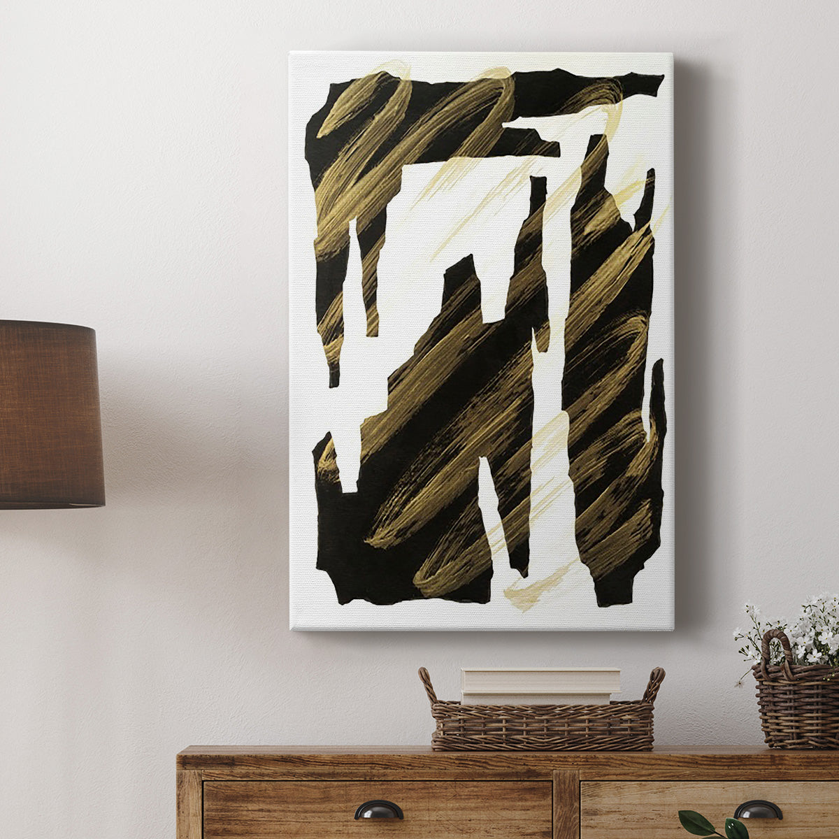 Onyx Obelisks IV Premium Gallery Wrapped Canvas - Ready to Hang