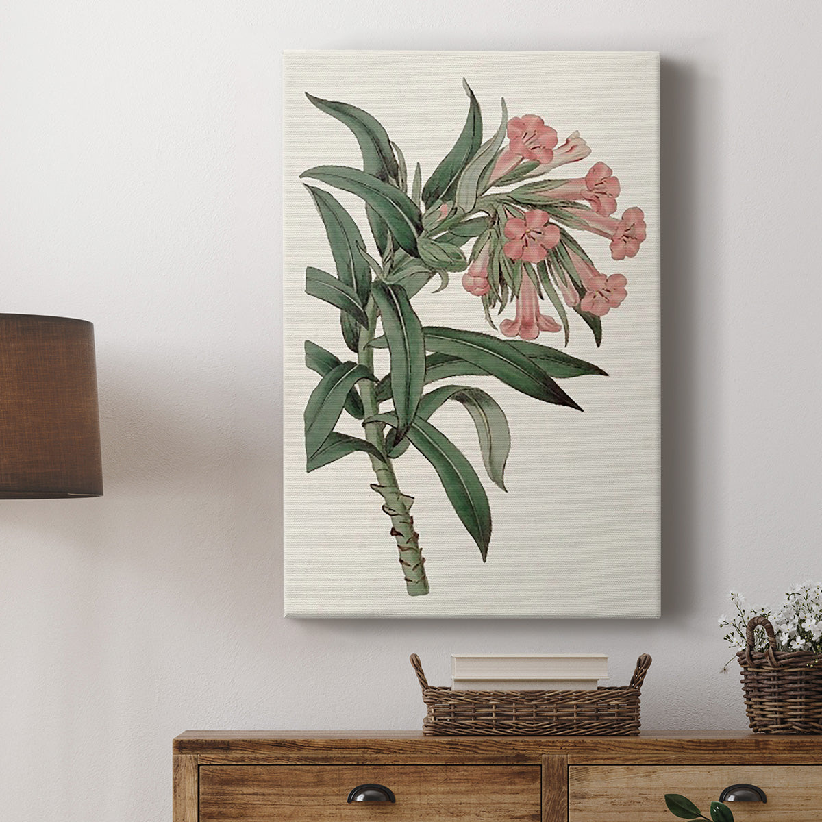 Pink Floral Mix VI Premium Gallery Wrapped Canvas - Ready to Hang