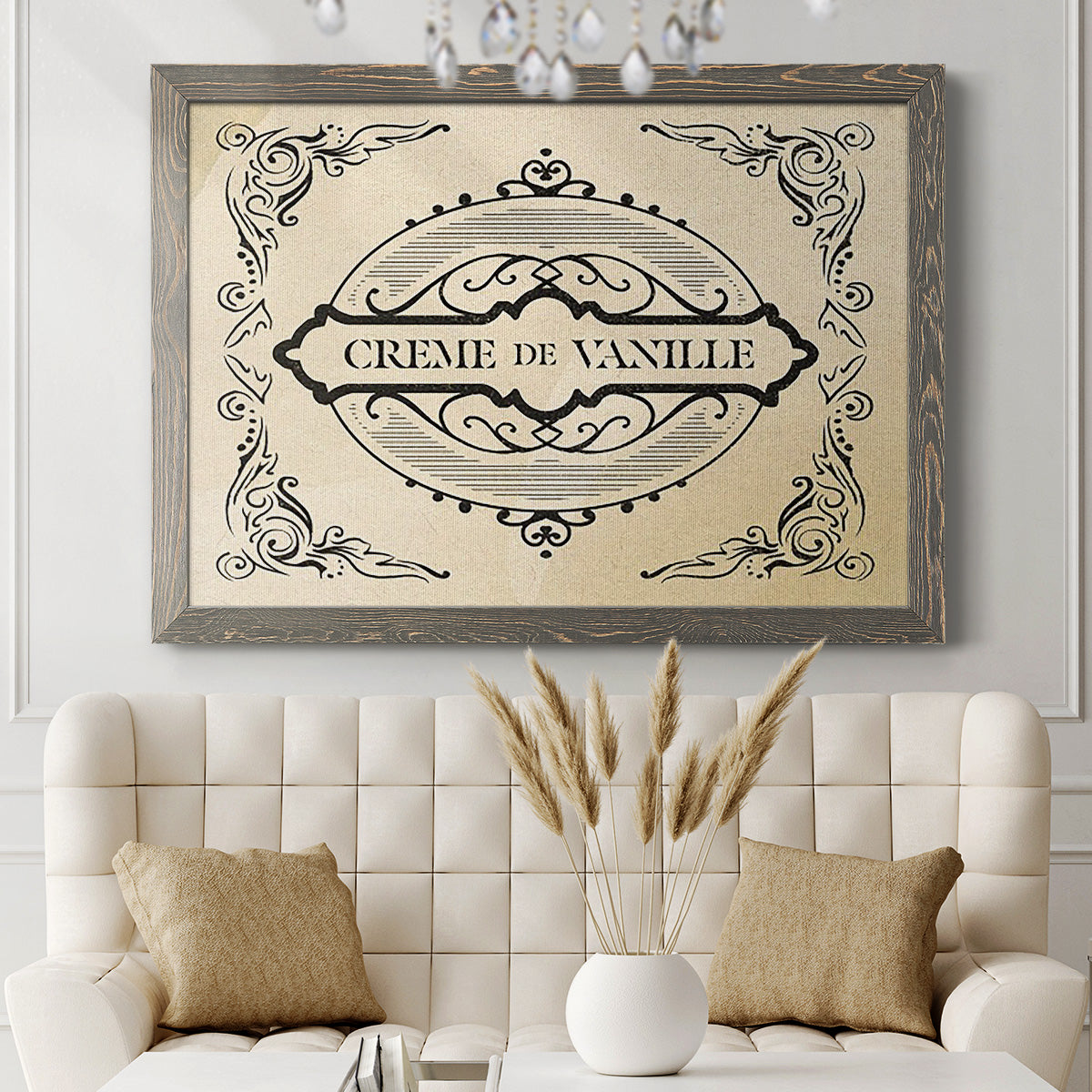 Antique French Label II-Premium Framed Canvas - Ready to Hang