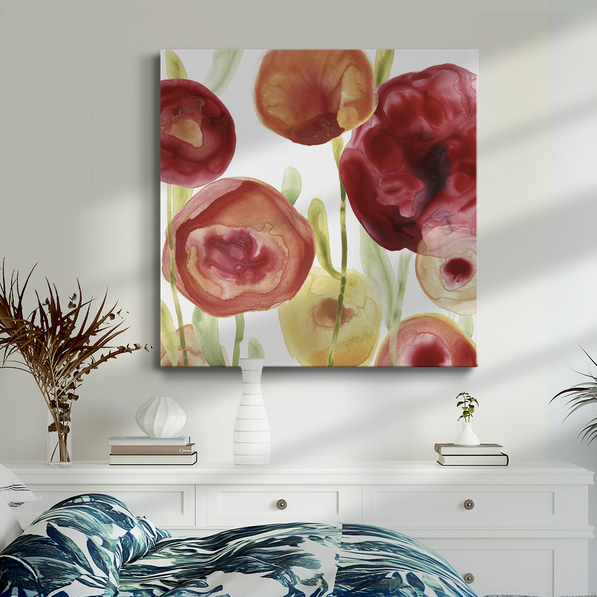 Poppy Patch IV-Premium Gallery Wrapped Canvas - Ready to Hang