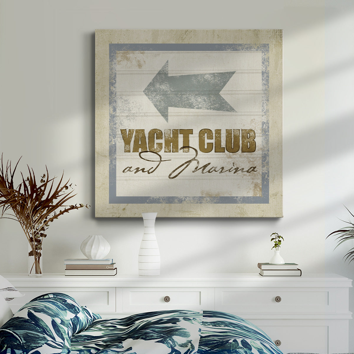 Beach Sign IX-Premium Gallery Wrapped Canvas - Ready to Hang