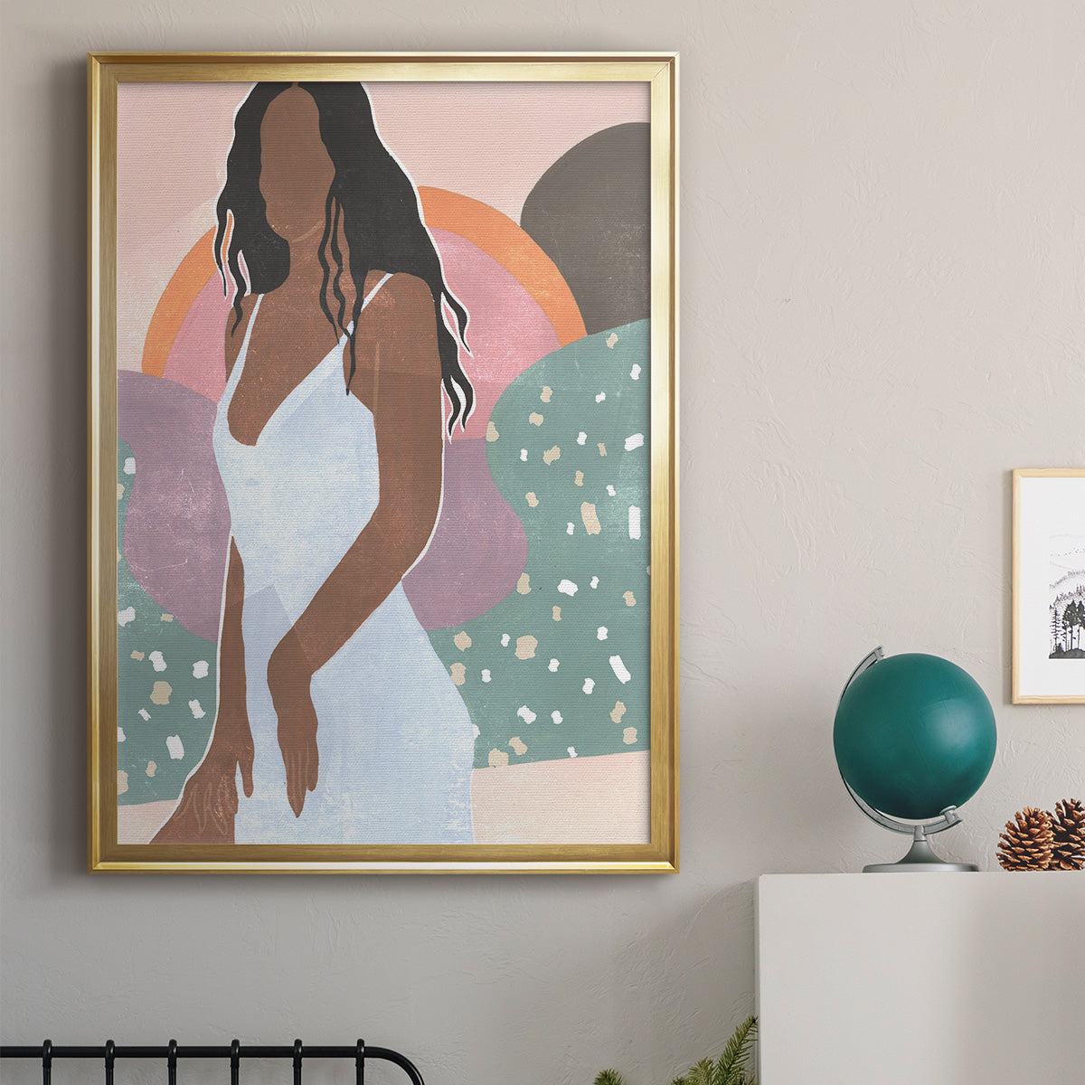 Curly Lady I Premium Framed Print - Ready to Hang