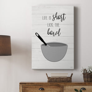 Lick the Bowl Premium Gallery Wrapped Canvas - Ready to Hang