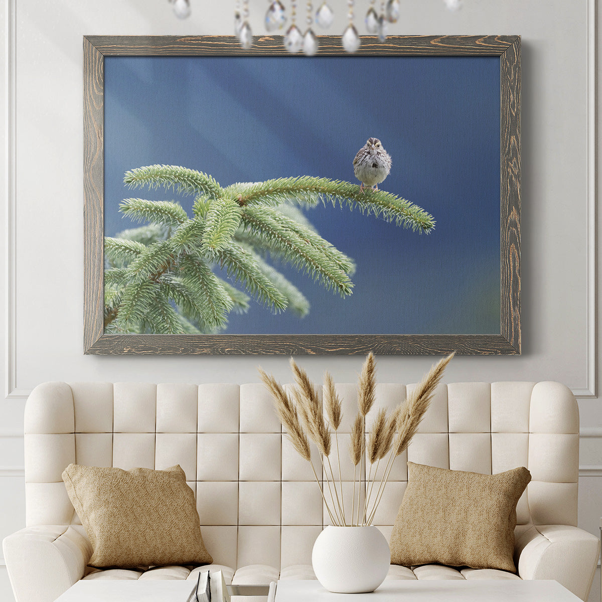 Evergreen Perch-Premium Framed Canvas - Ready to Hang