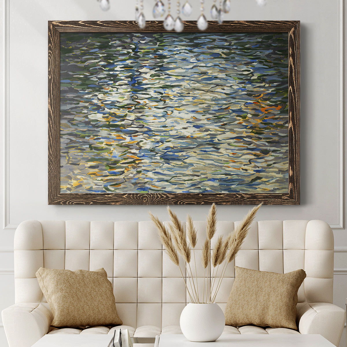 Water Reflections-Premium Framed Canvas - Ready to Hang