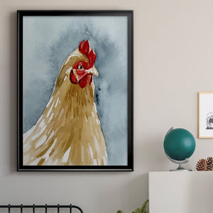 Chicken Portrait II Premium Framed Print - Ready to Hang