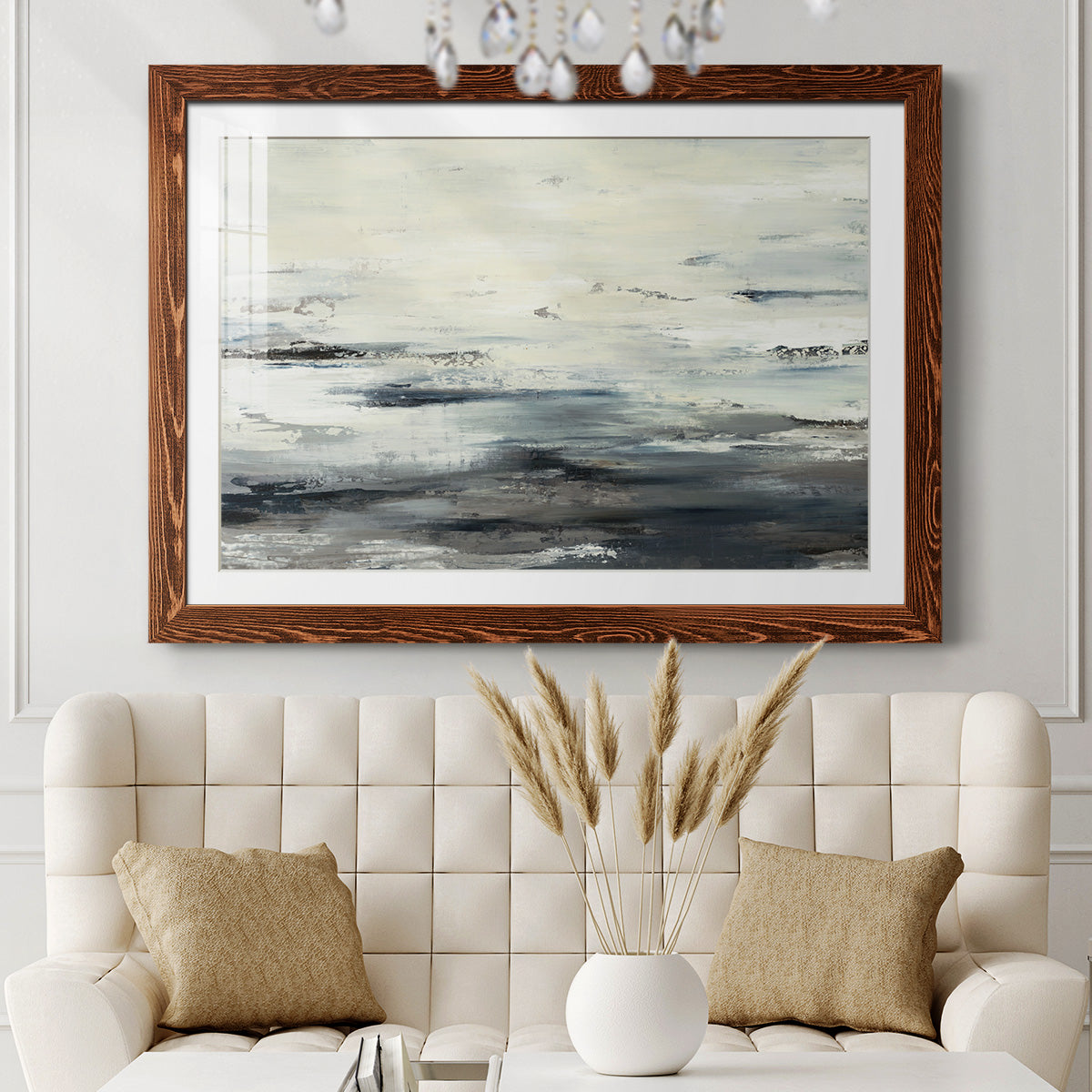On The Stormy Seas-Premium Framed Print - Ready to Hang