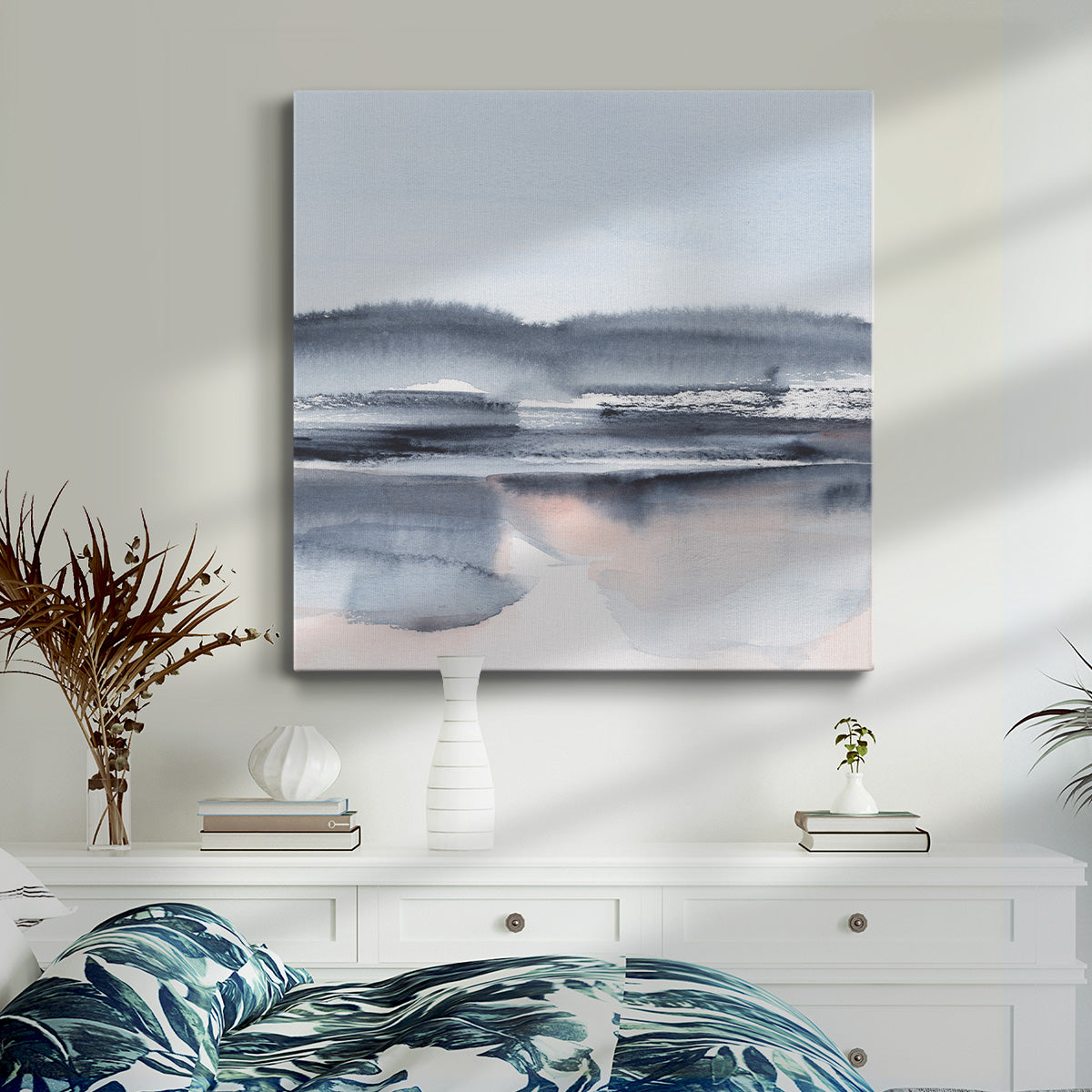 Blush Reflections I-Premium Gallery Wrapped Canvas - Ready to Hang