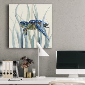 Turtle in Seagrass II - Canvas Art Print