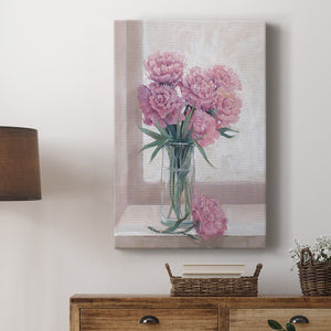 Windowsill Floral II Premium Gallery Wrapped Canvas - Ready to Hang