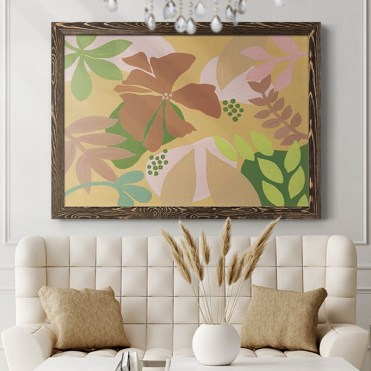 Neutral Blooms IV-Premium Framed Canvas - Ready to Hang