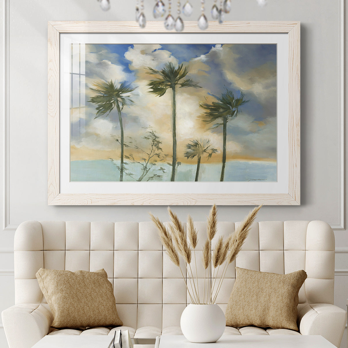 Palms in the Wind-Premium Framed Print - Ready to Hang