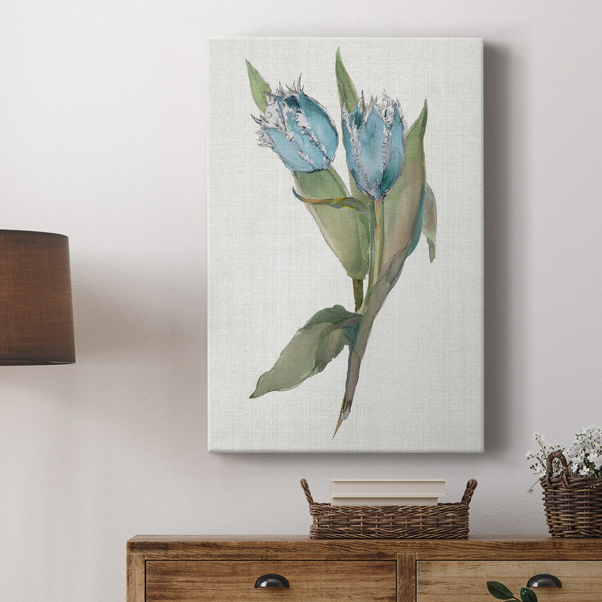 Blue Tulip Picks II Premium Gallery Wrapped Canvas - Ready to Hang
