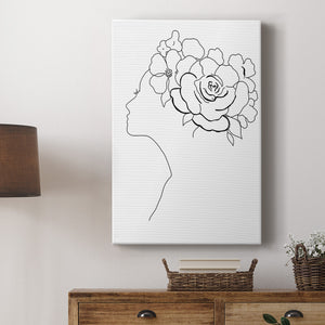 Fashion Floral Sketch II Premium Gallery Wrapped Canvas - Ready to Hang
