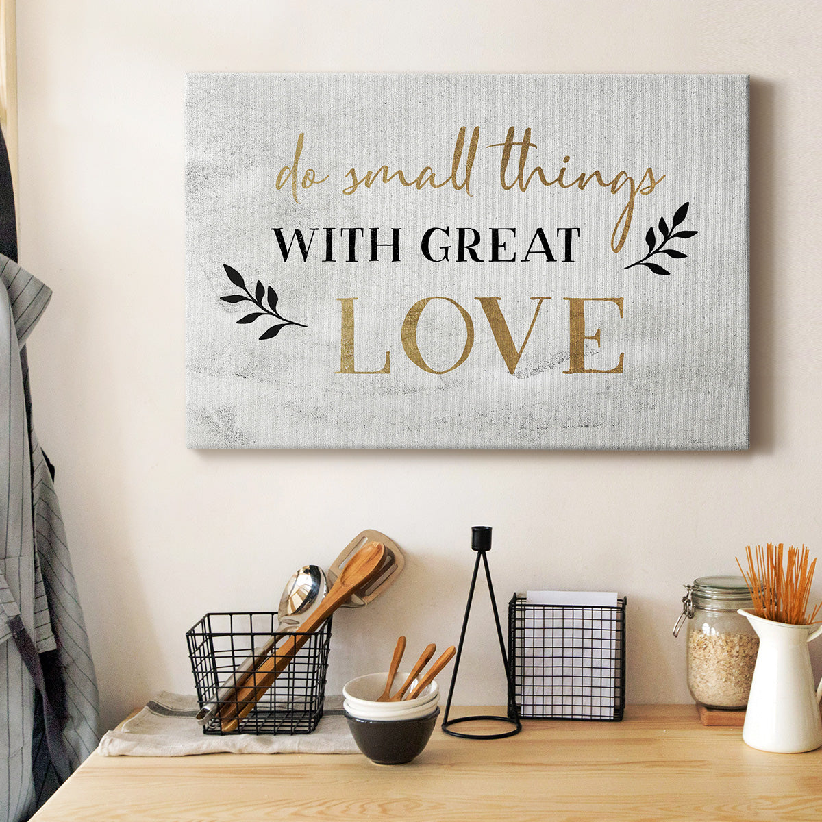 Small Things Gold Premium Gallery Wrapped Canvas - Ready to Hang