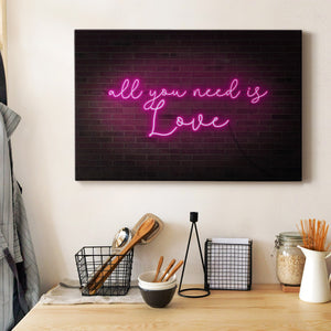 Neon Love I Premium Gallery Wrapped Canvas - Ready to Hang