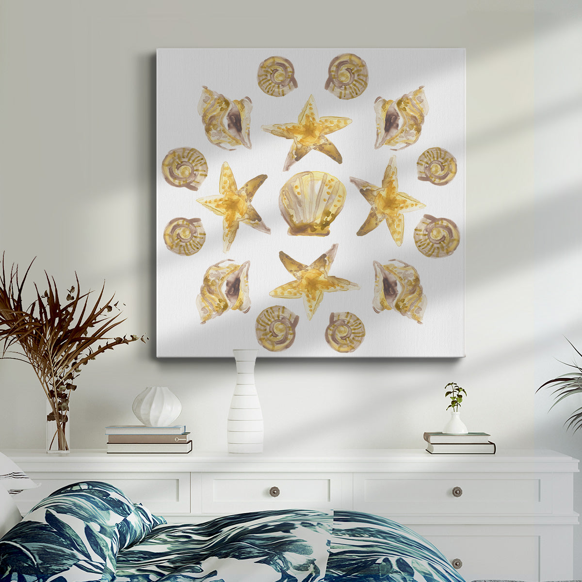 Seaside Kaleidoscope I-Premium Gallery Wrapped Canvas - Ready to Hang