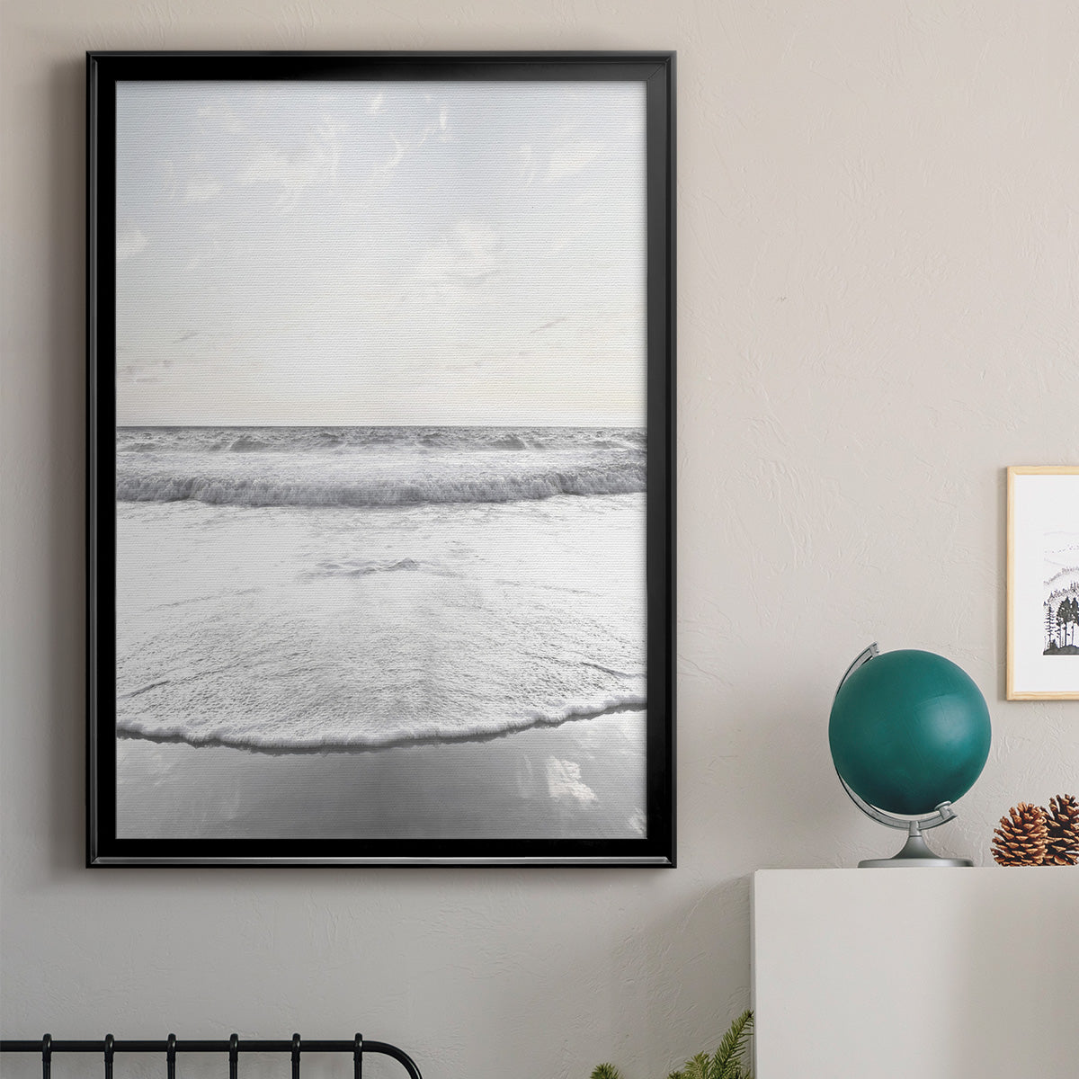 Serene Shore Premium Framed Print - Ready to Hang