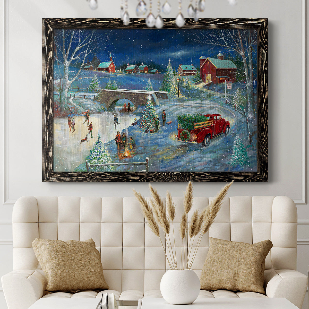 Warm Holiday Memories-Premium Framed Canvas - Ready to Hang