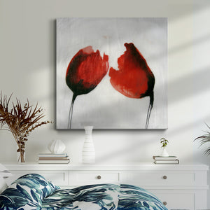 Red Drops II-Premium Gallery Wrapped Canvas - Ready to Hang