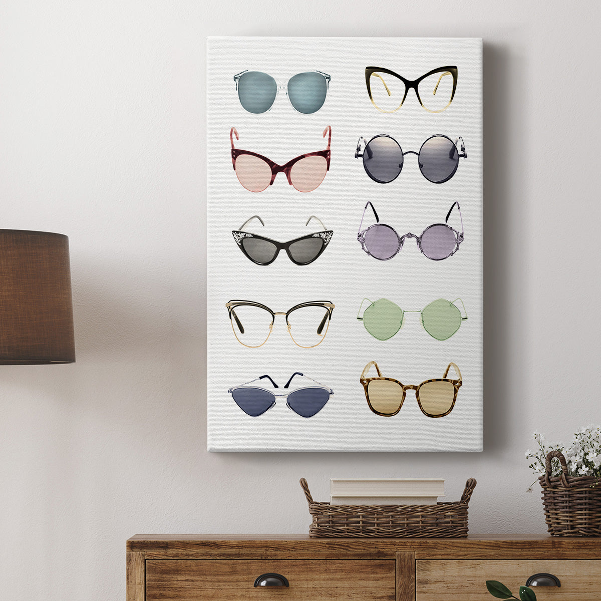 Vintage Glasses I Premium Gallery Wrapped Canvas - Ready to Hang