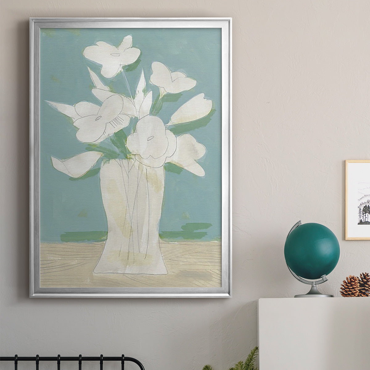 Muted Spring Arrangement I Premium Framed Print - Ready to Hang
