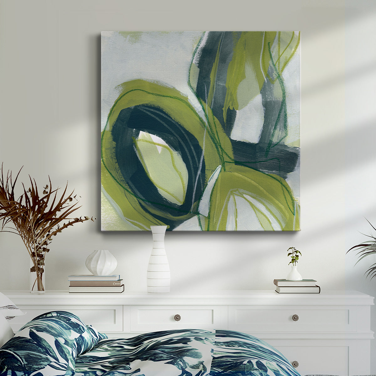 Verdigris Motion I-Premium Gallery Wrapped Canvas - Ready to Hang