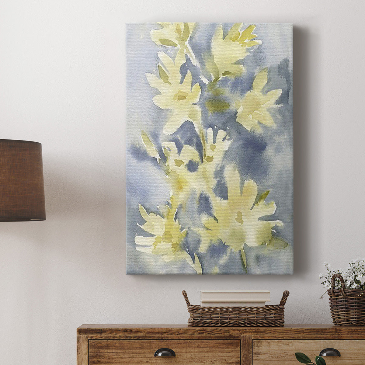 Forsythia Blooms I Premium Gallery Wrapped Canvas - Ready to Hang