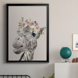 Sepia Botanical Journal I - Modern Framed Canvas Print