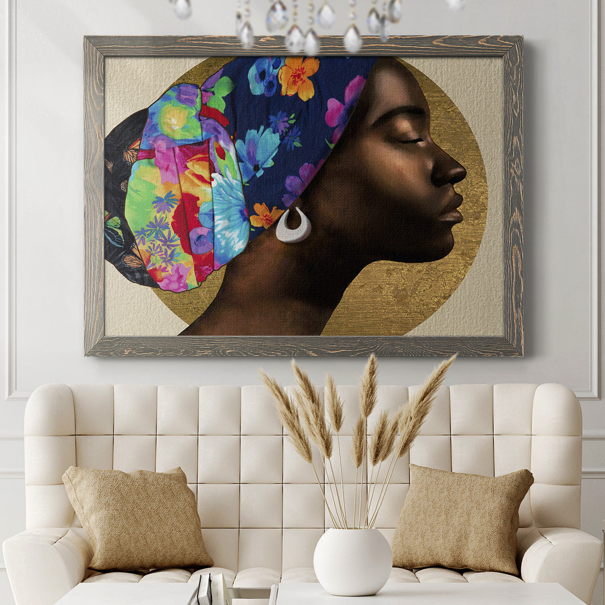 Golden Lady I-Premium Framed Canvas - Ready to Hang