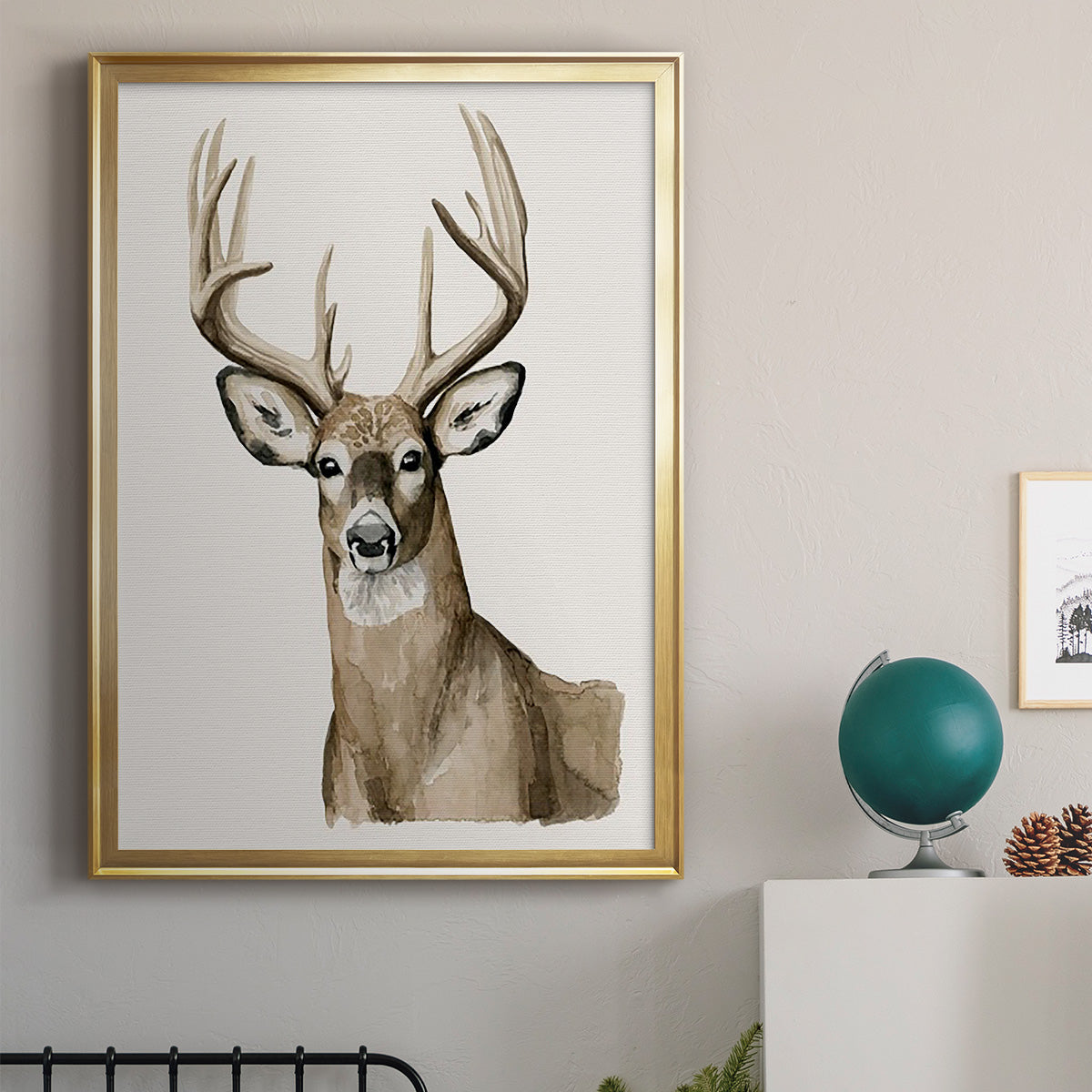 Handsome Whitetail I Premium Framed Print - Ready to Hang