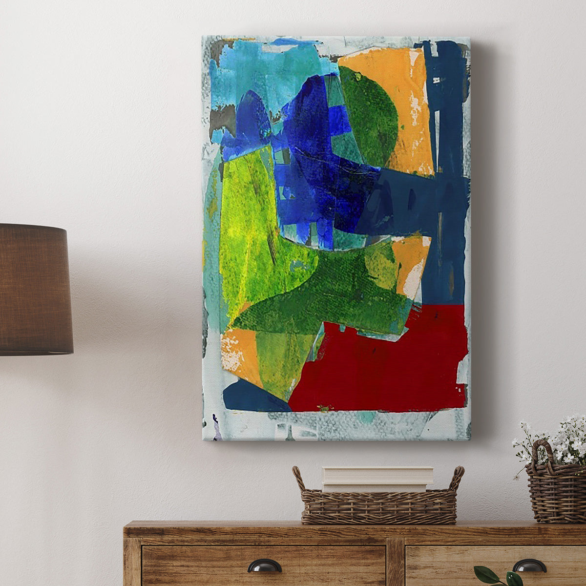 Brights Strokes II Premium Gallery Wrapped Canvas - Ready to Hang
