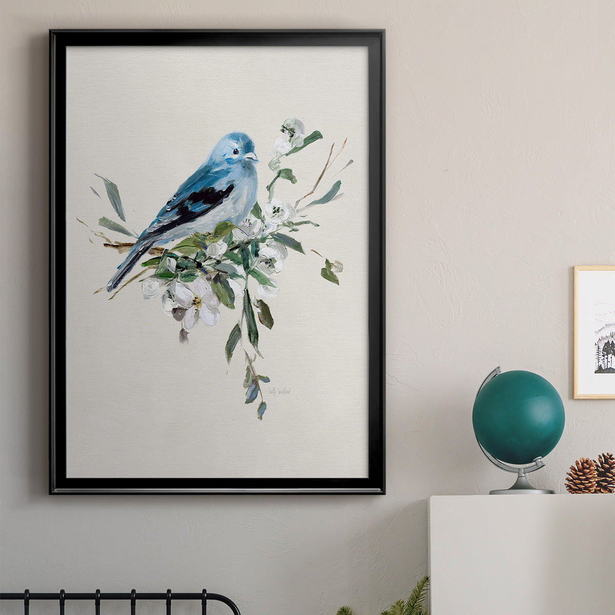 Bluebird Happy I Premium Framed Print - Ready to Hang