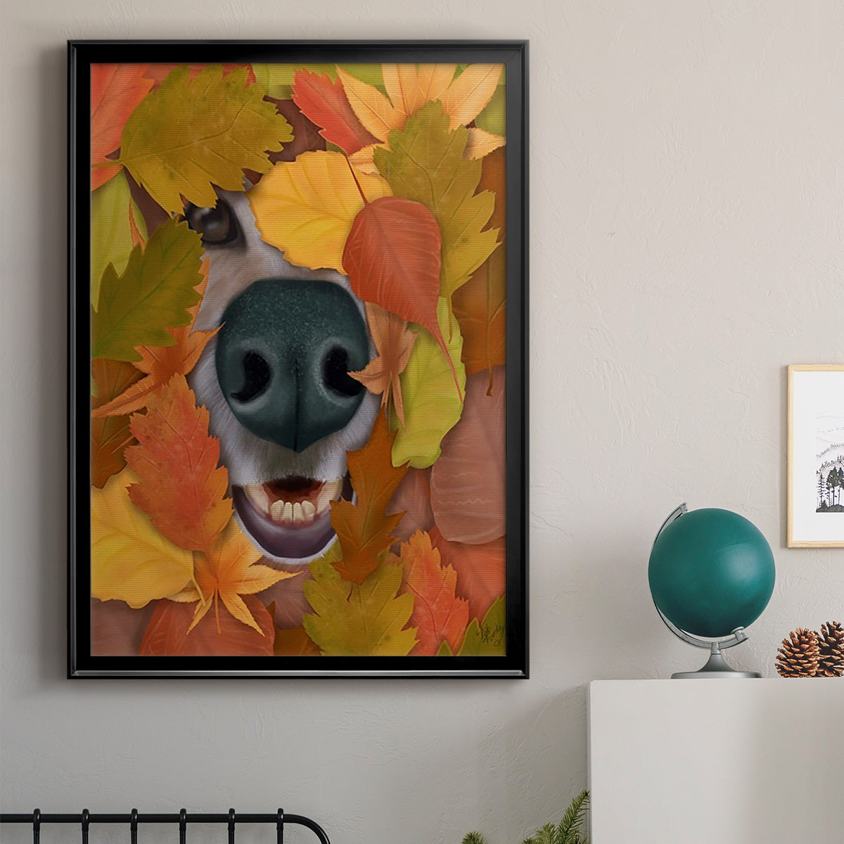 Sniffing Out Autumn Premium Framed Print - Ready to Hang