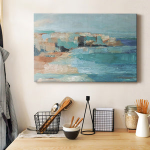 Turquoise Cliff Wall I Premium Gallery Wrapped Canvas - Ready to Hang