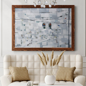 Stop on White-Premium Framed Canvas - Ready to Hang