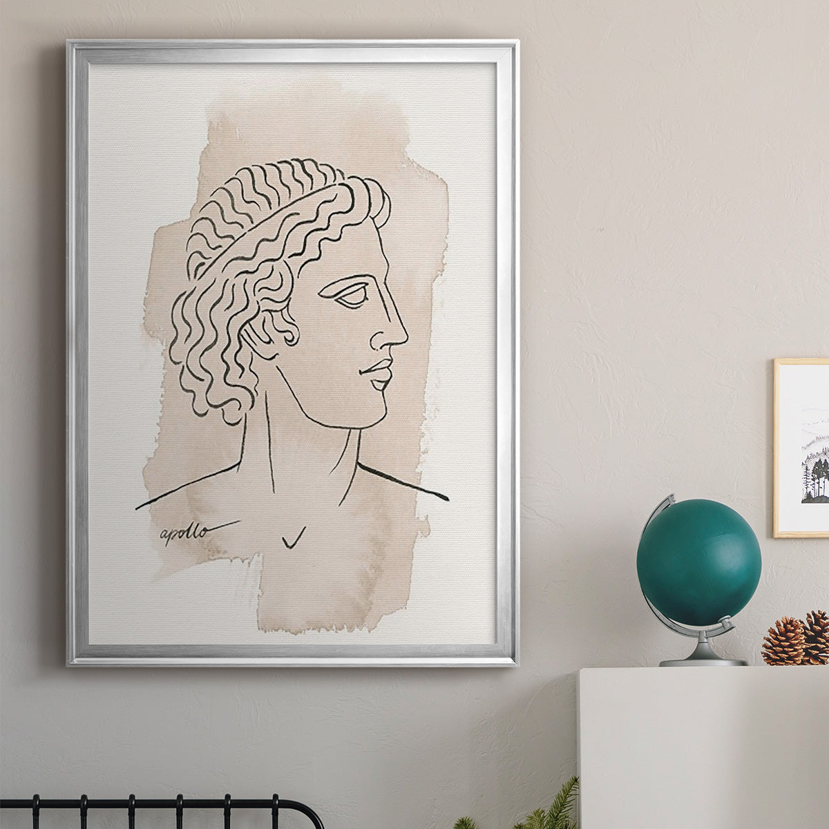 Greek Busts IV Premium Framed Print - Ready to Hang