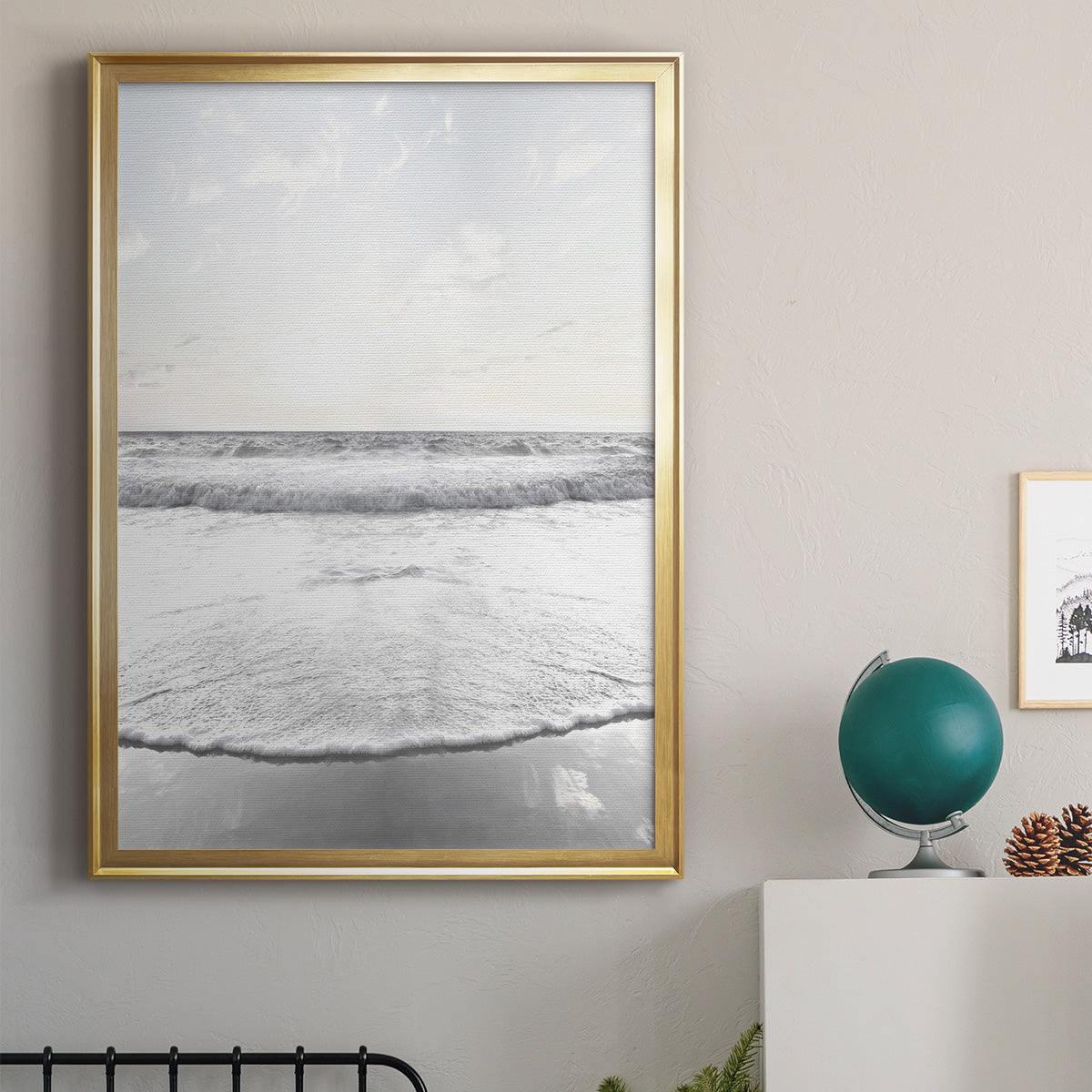 Serene Shore Premium Framed Print - Ready to Hang