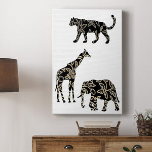 Ornamental Safari Animals III Premium Gallery Wrapped Canvas - Ready to Hang