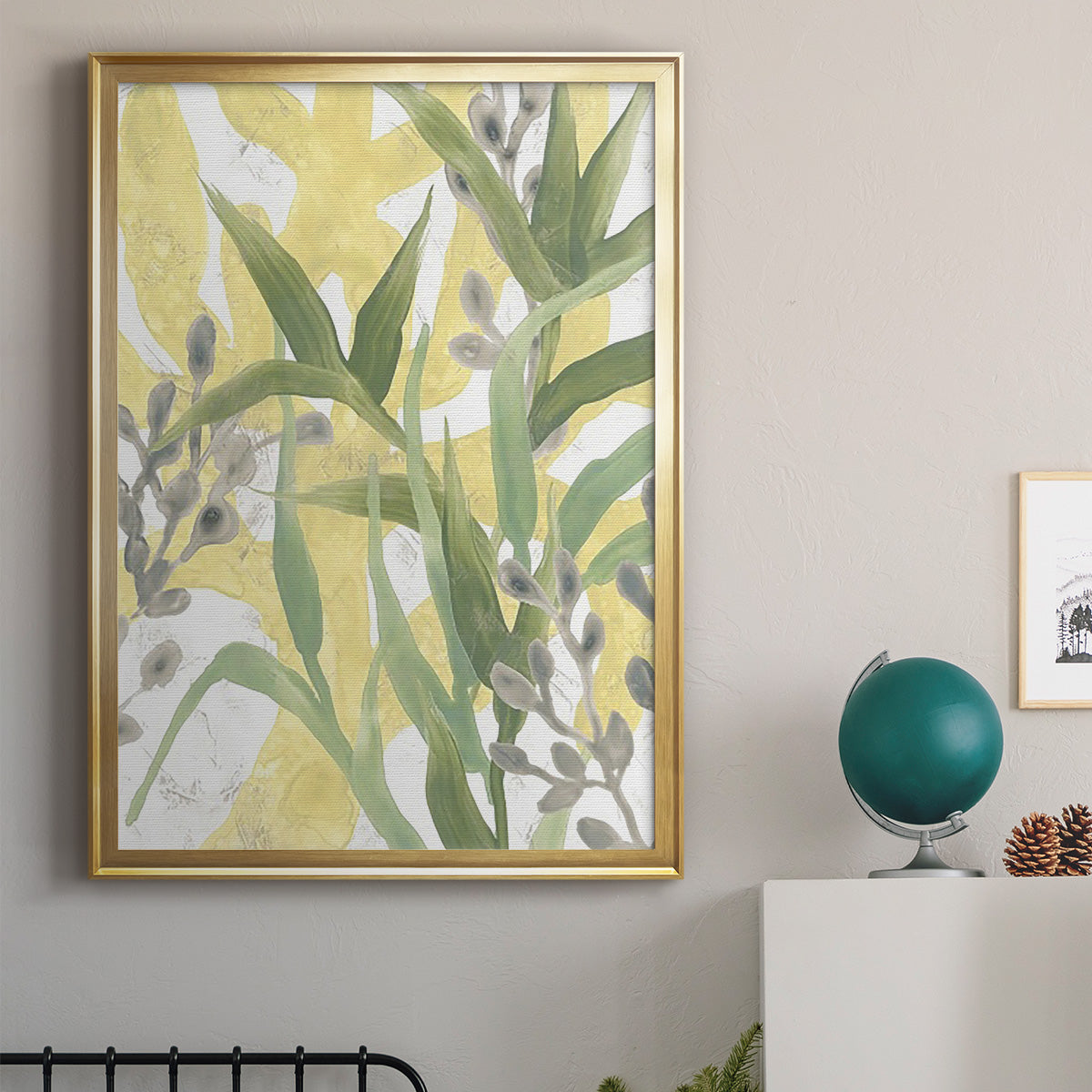 Sea Grass Fresco III Premium Framed Print - Ready to Hang