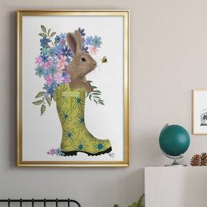 Welly Bunny And Bee Premium Framed Print - Ready to Hang