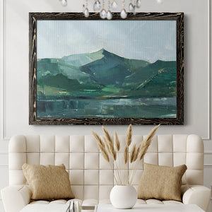 Green Grey Mountains I-Premium Framed Canvas - Ready to Hang